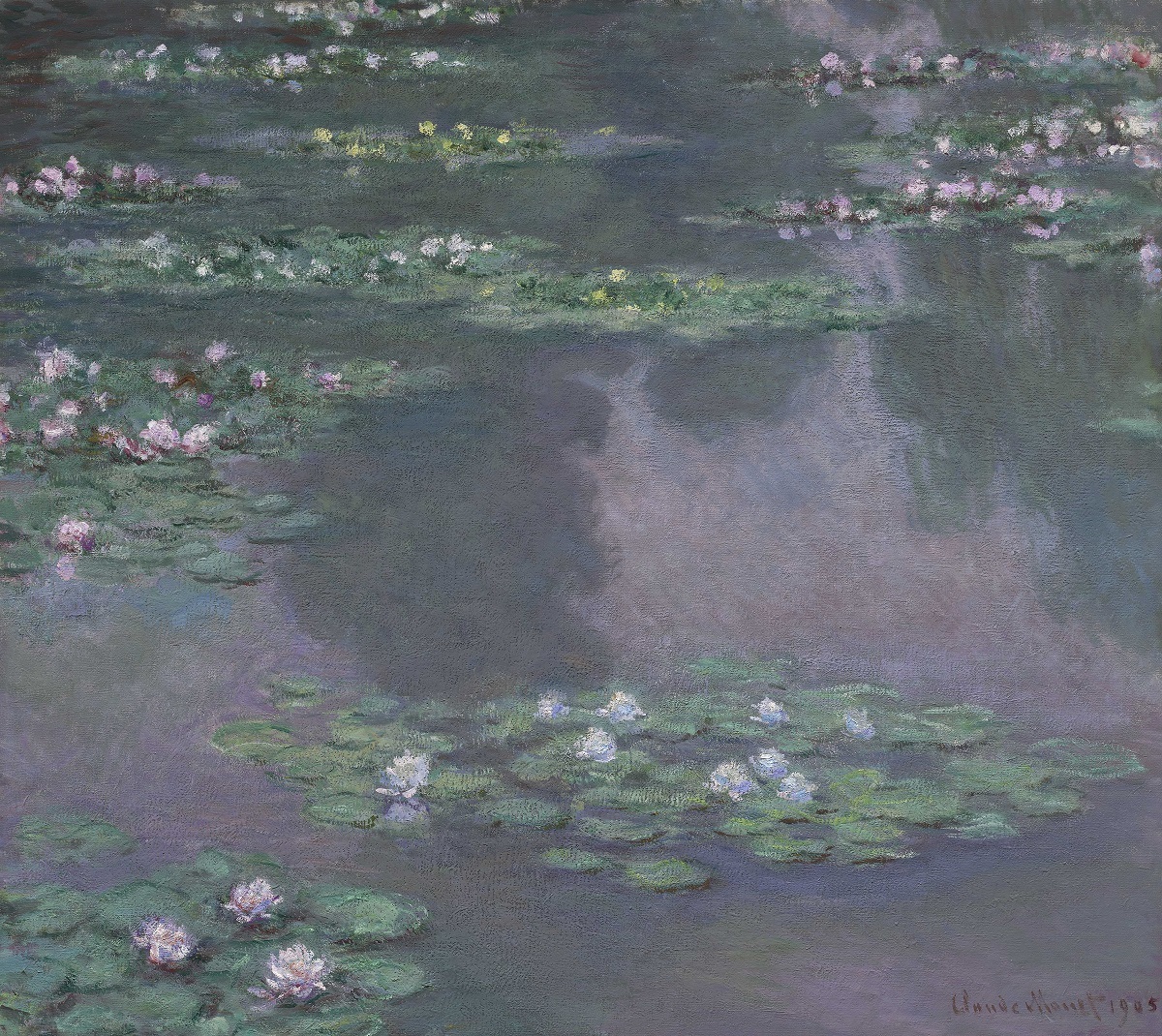 クロード・モネ《睡蓮》1905年 89.5cm x 100.3cm 油彩、カンヴァス Gift of Edward Jackson Holmes, 39.804 Photograph © 2017 Museum of Fine Arts, Boston