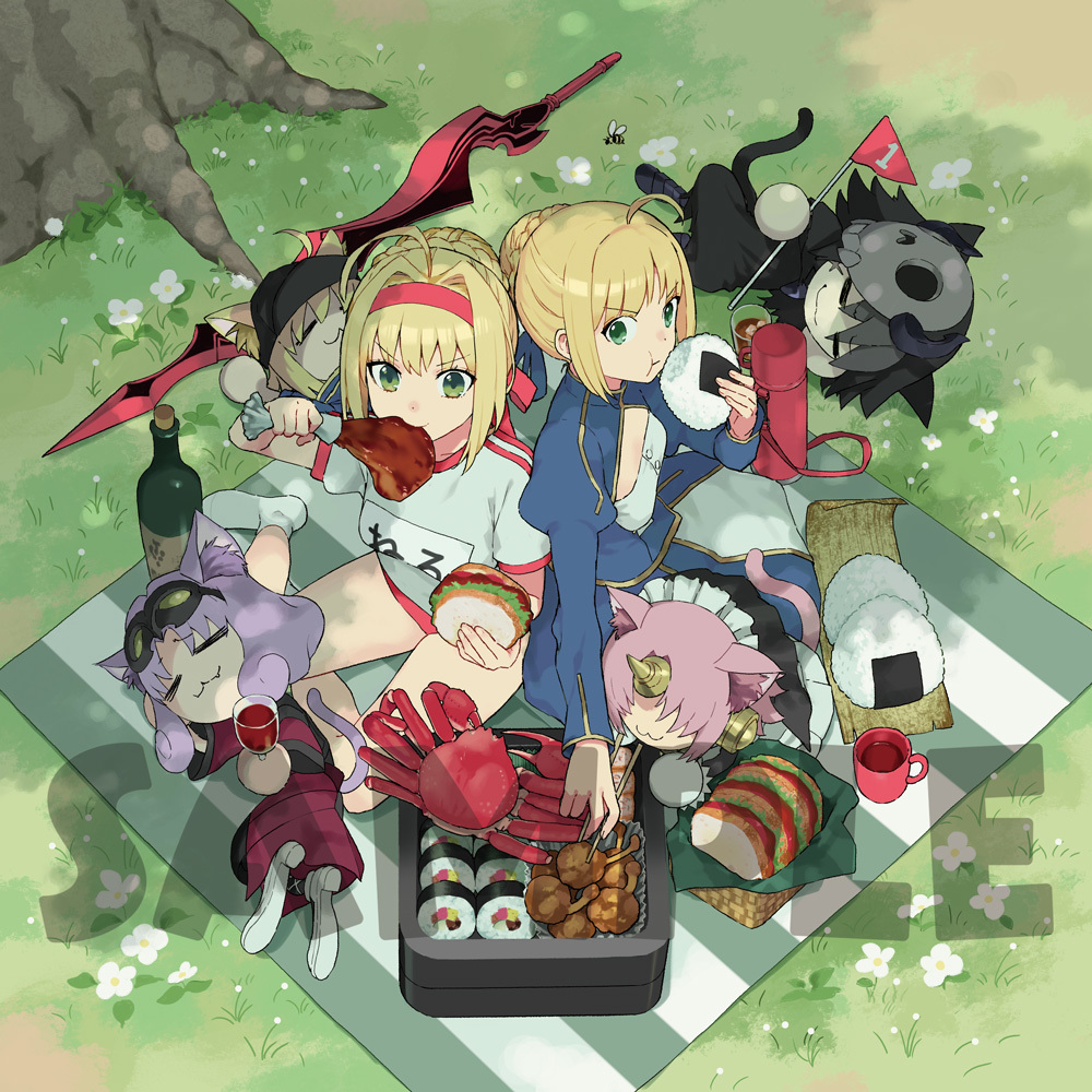 「Fate_Grand　Carnival」店舗共通連動購入特典武梨えり描き下ろしクッションカバー_絵柄ウラ面 (c)TYPE-MOON / FGC PROJECT