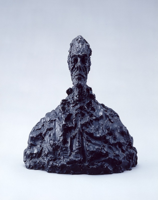 アルベルト・ジャコメッティ《ディエゴの胸像》　1954年　ブロンズ　豊田市美術館