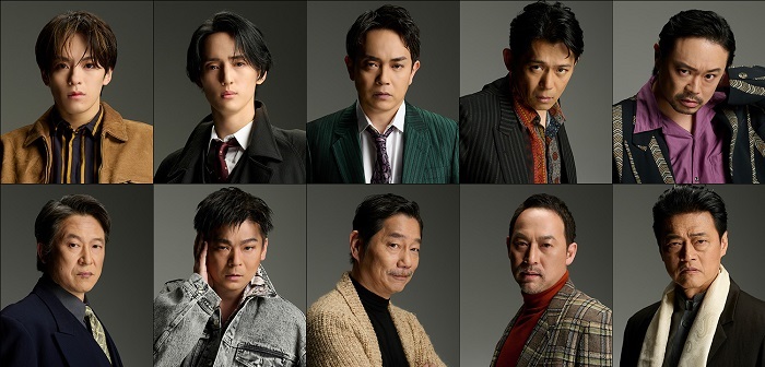 （上段左から）松倉海斗、川島如恵留、青柳 翔、岡田義徳、尾上寛之 （下段左から）上瀧昇一郎、清水 優、中村まこと、福井晶一、神保悟志