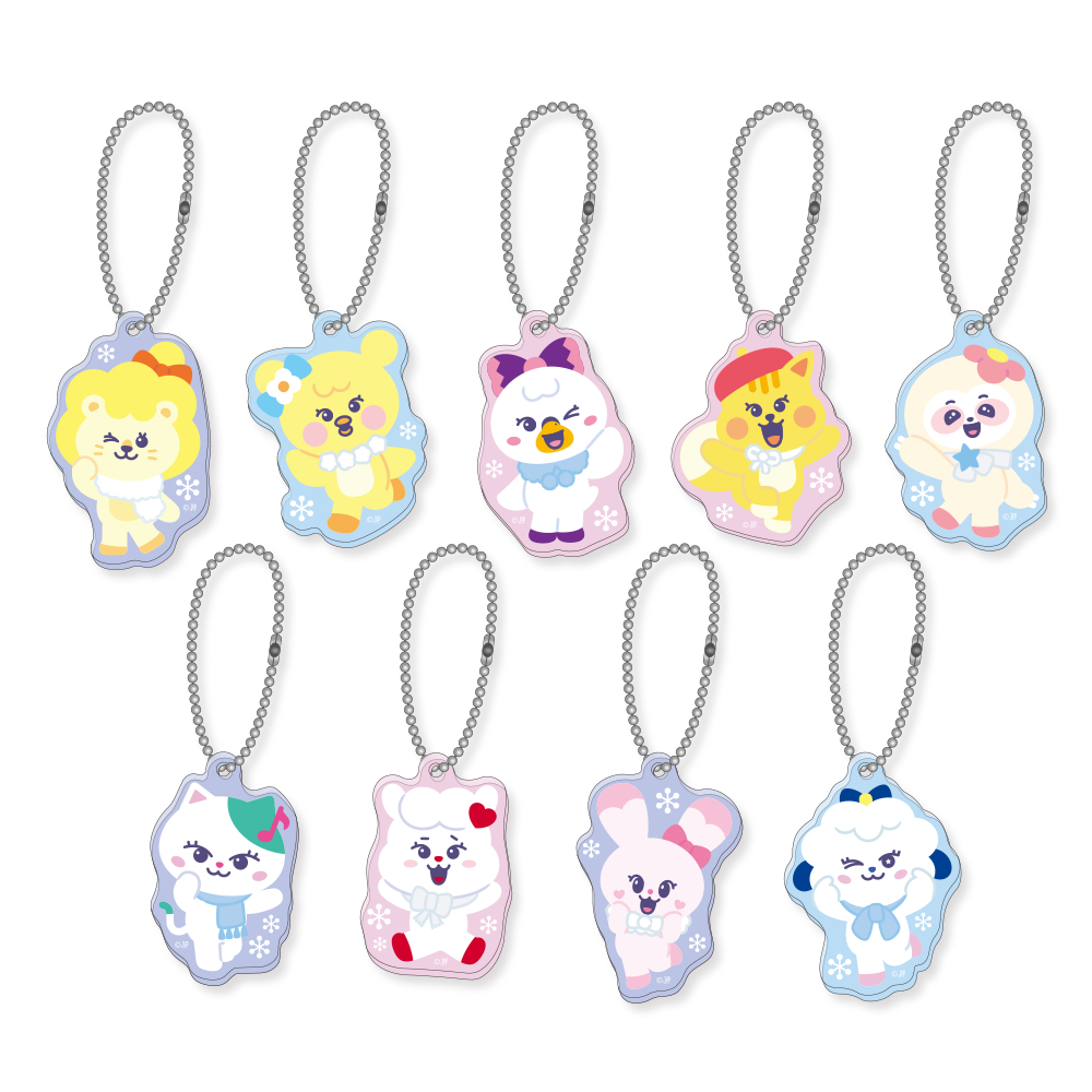 NIZOO アクリルキーホルダー（ランダム9種） ※画像はイメージです。　(C)JYP