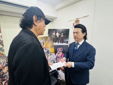 大仁田厚が事務所来襲！　9.11後楽園ホール大会試合形式を勝手に決める暴挙「テキサストルネードランバージャックデスマッチだ！ 決定じゃ！」