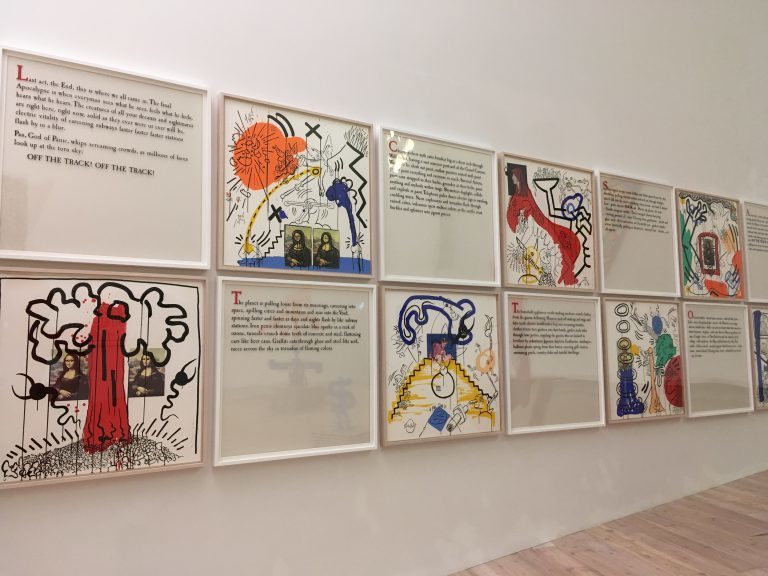 キース・ヘリングと詩人ウィリアム・バロウズの共作《アポカリプス（黙示録）》1988年　 All Keith Haring Works ©︎ Keith Haring Foundation