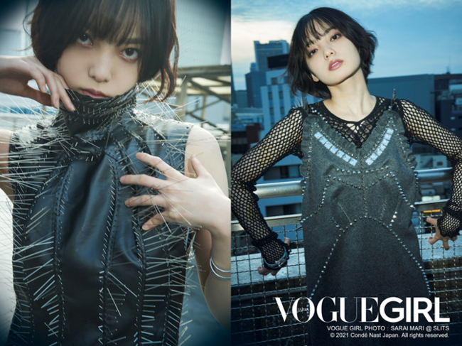 『VOGUE GIRL』の「GIRL OF THE MONTH」平手友梨奈 VOGUE GIRL PHOTO：SARAI MARI @ SLITS (C) 2021 Conde Nast Japan. All rights reserved.