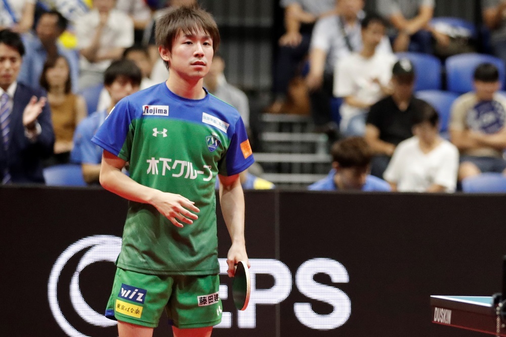 丹羽孝希（木下マイスター東京所属） (c)T.LEAGUE
