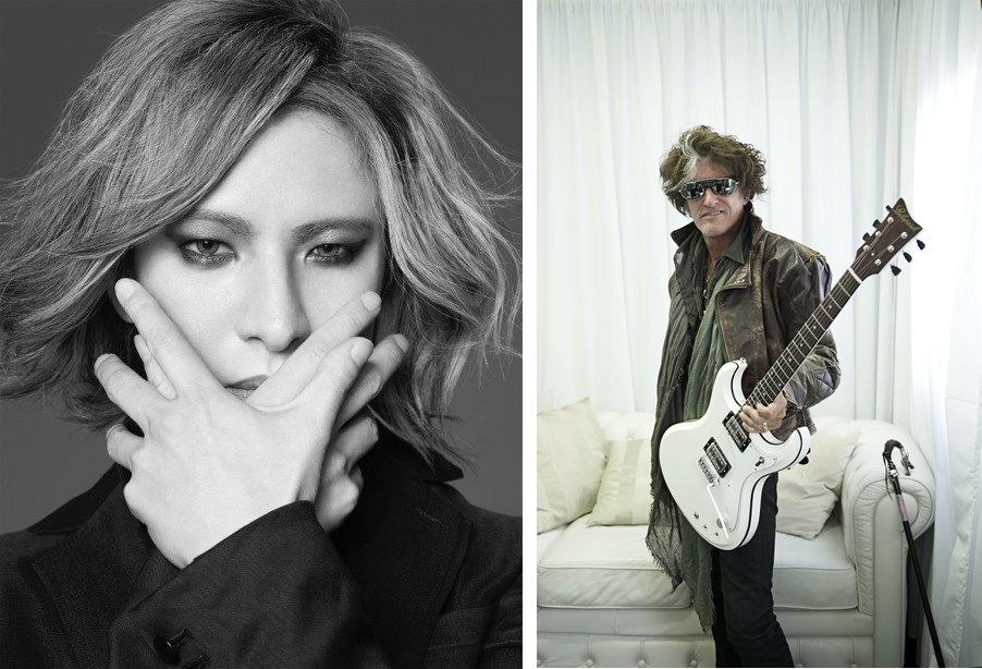 左：YOSHIKI／右：ジョー・ペリー　Joe Perry Photo by Ross Halfin