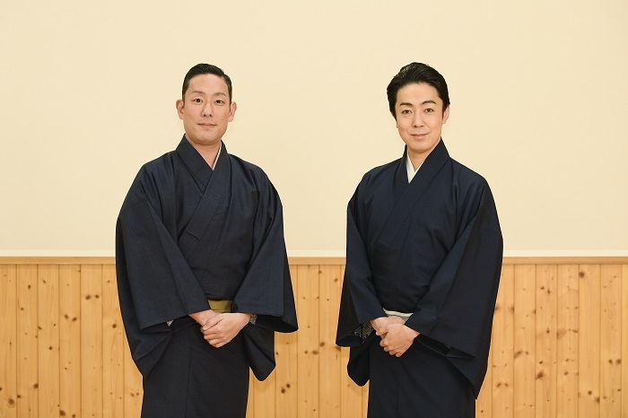 （右から）尾上菊之助、中村勘九郎