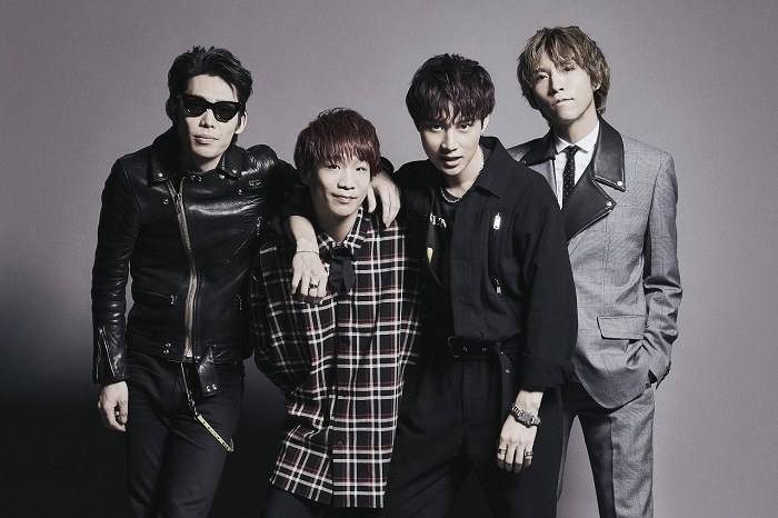 　L⇒R：ジェットセイヤ(Dr)、長谷川プリティ敬祐(Ba)、牧 達弥(Vo/Gt)、柳沢 進太郎(Gt)