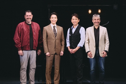 坂本昌行と海宝直人の高い演奏技術と美しい歌声にも注目　オフ・ブロードウェイ・ミュージカル『MURDER for Two』ゲネプロ＆囲み取材レポートが公開