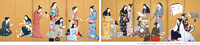 国宝 婦女遊楽図屛風（松浦屛風） 江戸時代・17世紀 展示期間5月19日（火）～ 6月7日（日） 奈良・大和文華館蔵