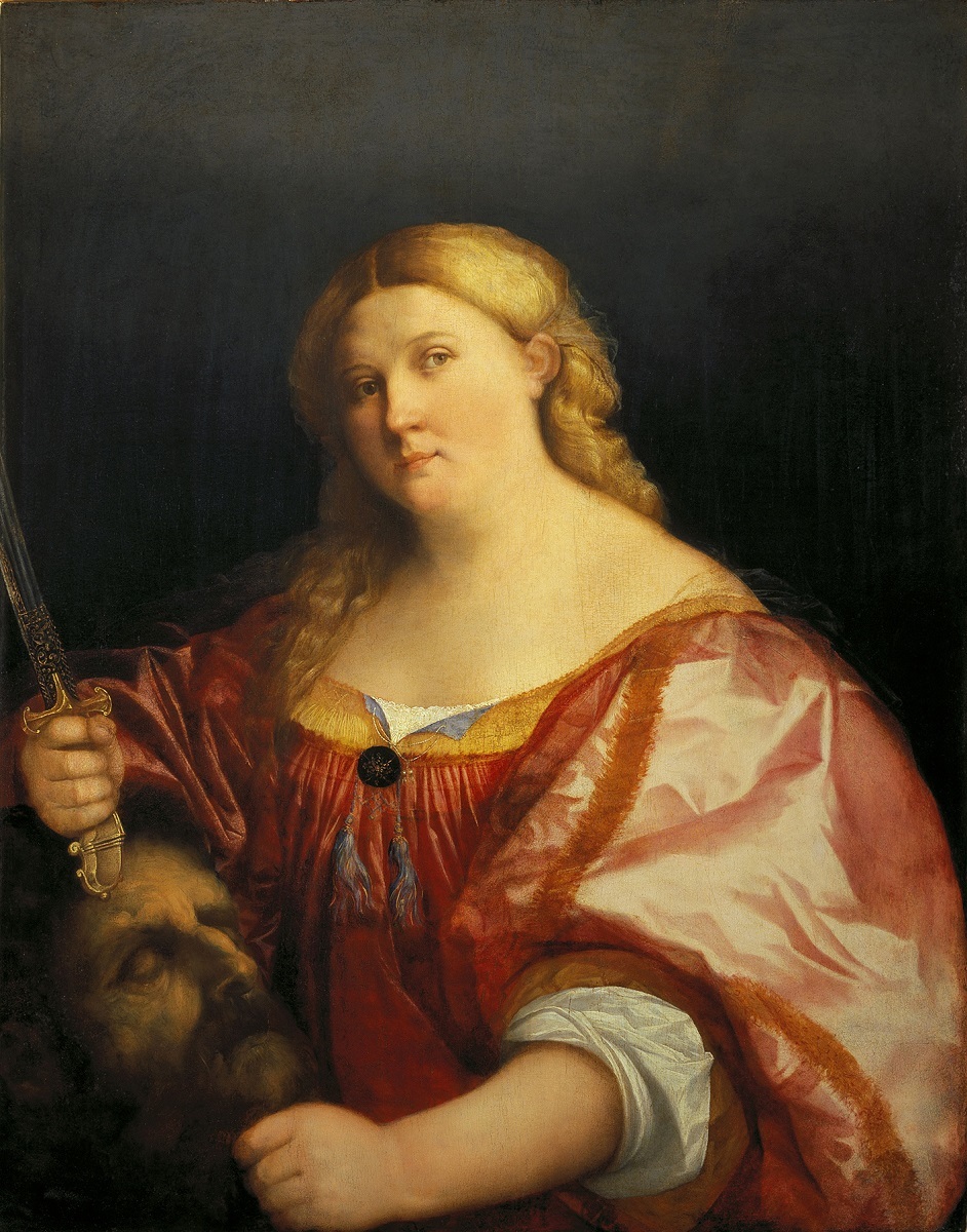 パルマ・イル・ヴェッキオ 《ユディト》 1525年頃、油彩、板、90×71cm、フィレンツェ、ウフィツィ美術館 ⓒ2016. Photo Scala, Florence - courtesy of the Ministero Beni e Att. Culturali
