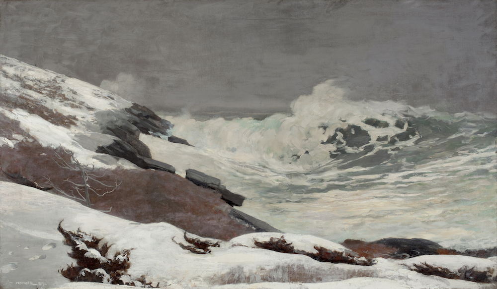 ウィンスロー・ホーマー《冬の海岸》1892年　油彩、カンヴァス　 Theodore T.and Mary G.Ellis Collection,1940.60