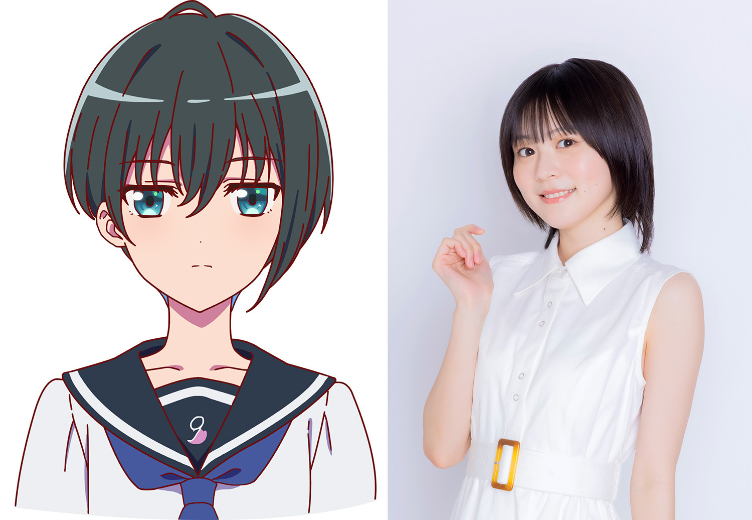 小父内涼葉（おぶない　すずは）役：中島由貴 （C）なれなれプロジェクト/菜なれ花なれ製作委員会