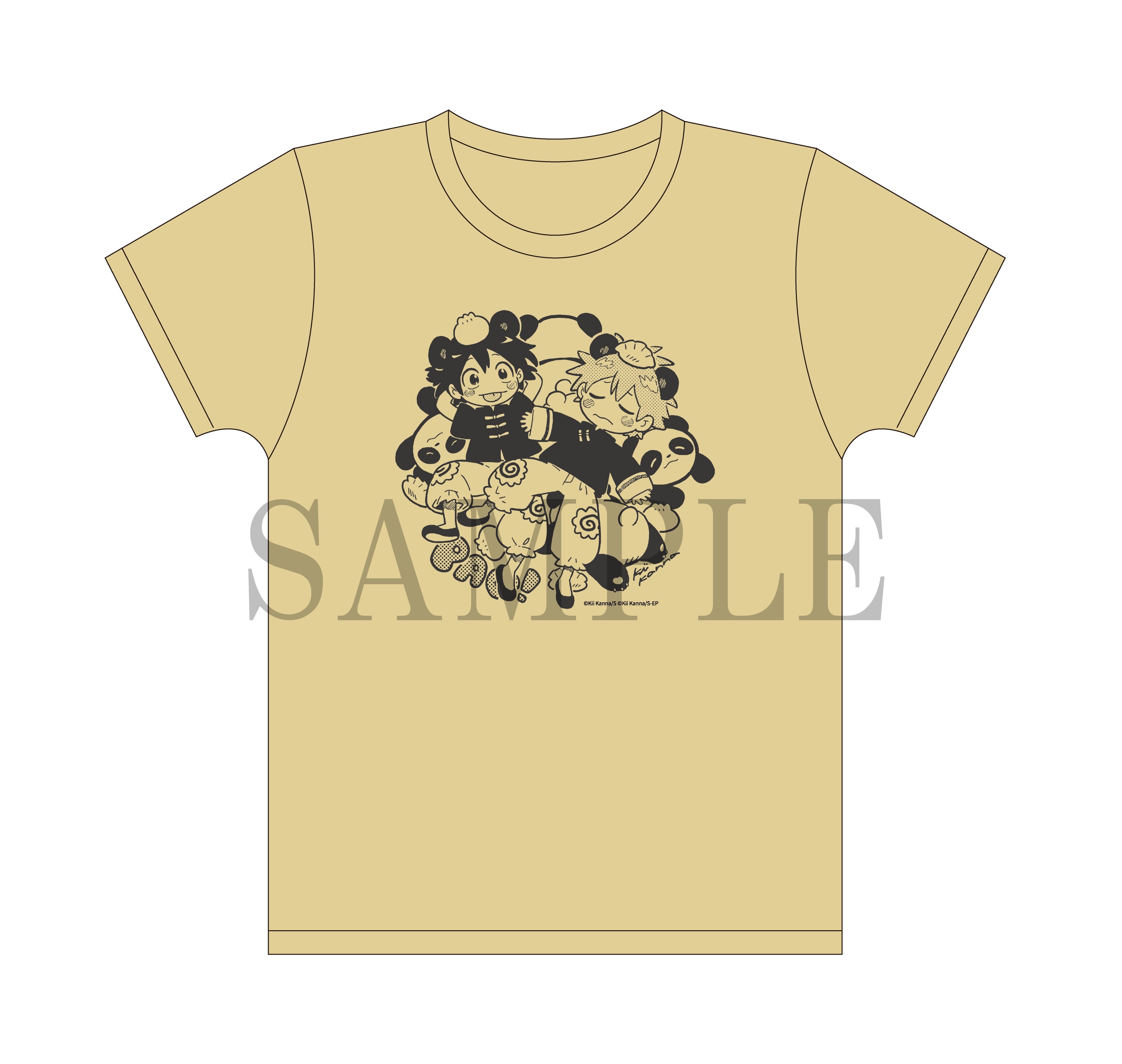 【紀伊カンナる描き下ろしイラスト使用】Tシャツ（ベガスゴールド・ホワイト　2色/Ｓ・Ｌ・Ｍ）各3,200円（税抜）