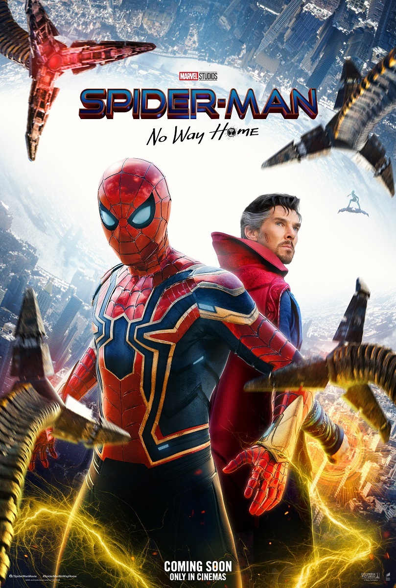 スパイダーマン ノー ウェイ ホーム ドック オックやグリーンゴブリンらしき影 電撃 も描かれたポスタービジュアルを公開 Spice エンタメ特化型情報メディア スパイス