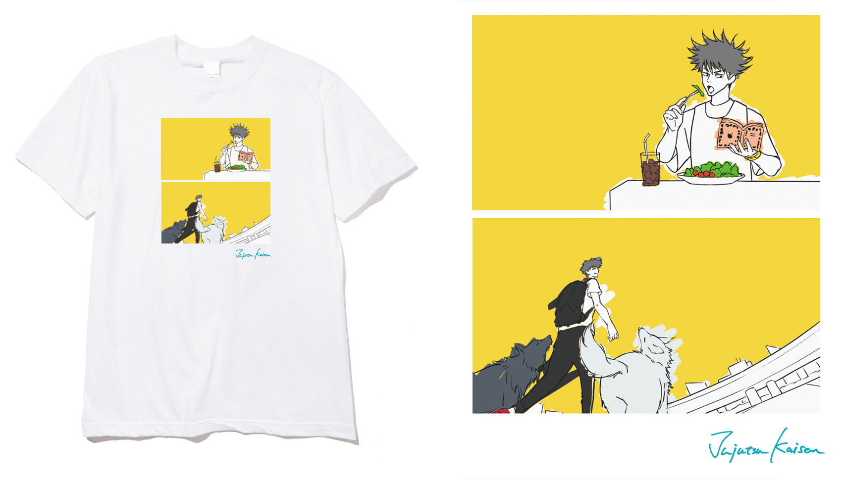 呪術廻戦」ZOZOとコラボ、ポップなEDとシリアスなOPがTシャツや