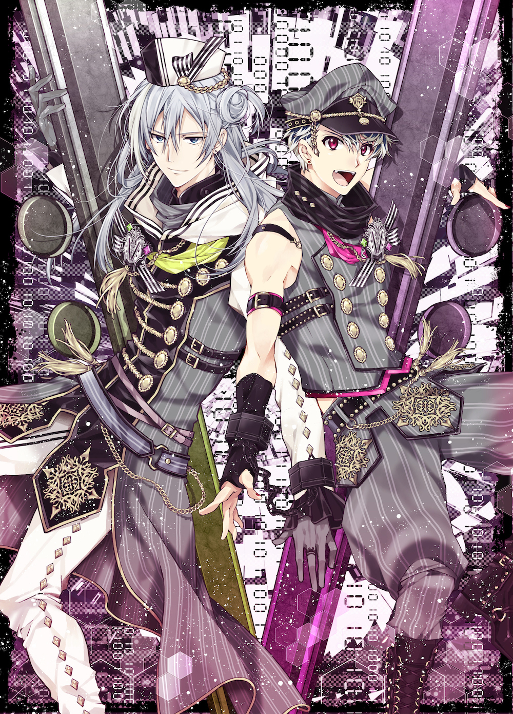 (C)アイドリッシュセブン CD:Arina Tanemura ▲Re:vale 〈L→R〉千(CV.立花慎之介)百(CV.保志総一朗)