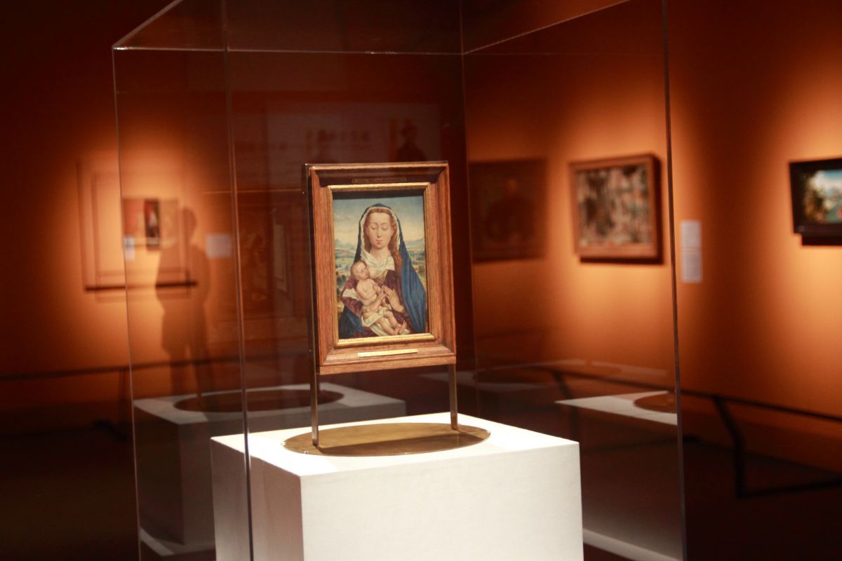 作者不詳《風景の中の聖母子》1480年頃、油彩、板
