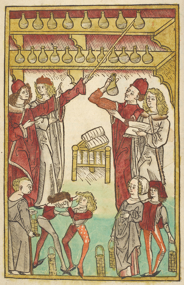 ヤコブ・マイデンバッハ『健康の庭』　1491年　大英図書館蔵 (C)British Library Board