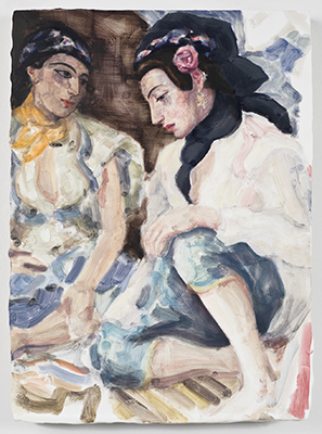 『Flaubert in Egypt (After Delacroix)』 2009-2010 板に油彩 31.1×22.9cm (c)Elizabeth Peyton, courtesy Sadie Coles HQ, London, Gladstone Gallery, New York and Brussels, neugerriemschneider, Berlin