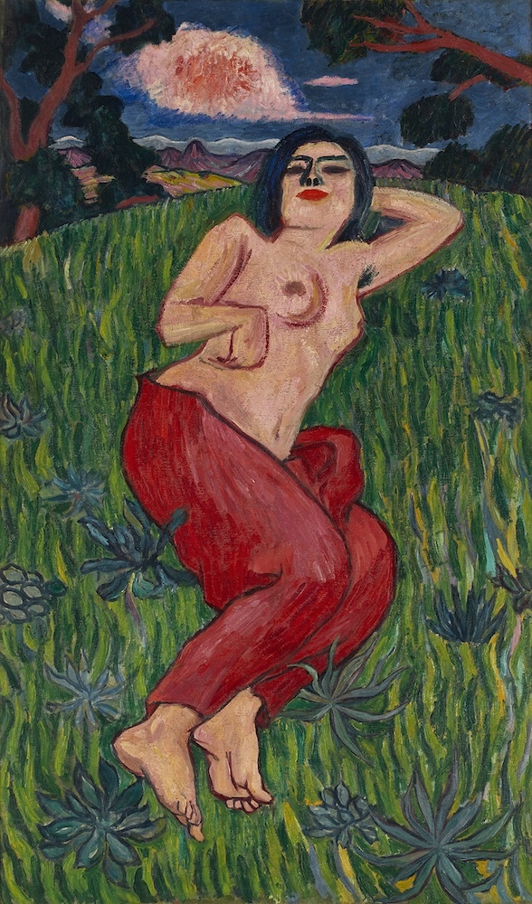 萬鉄五郎《裸体美人》（重要文化財）1912年、東京国立近代美術館