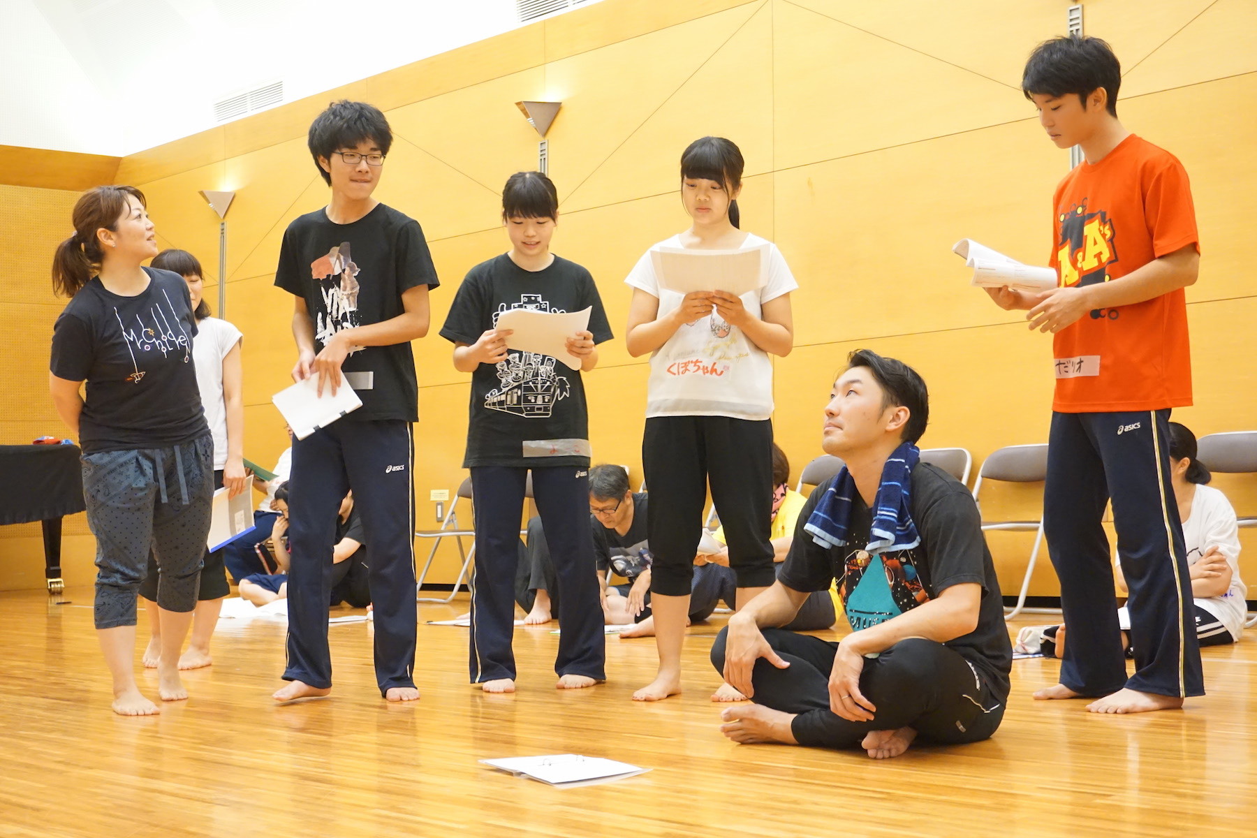 『都会の生活』稽古の様子 写真提供：宮崎県立芸術劇場