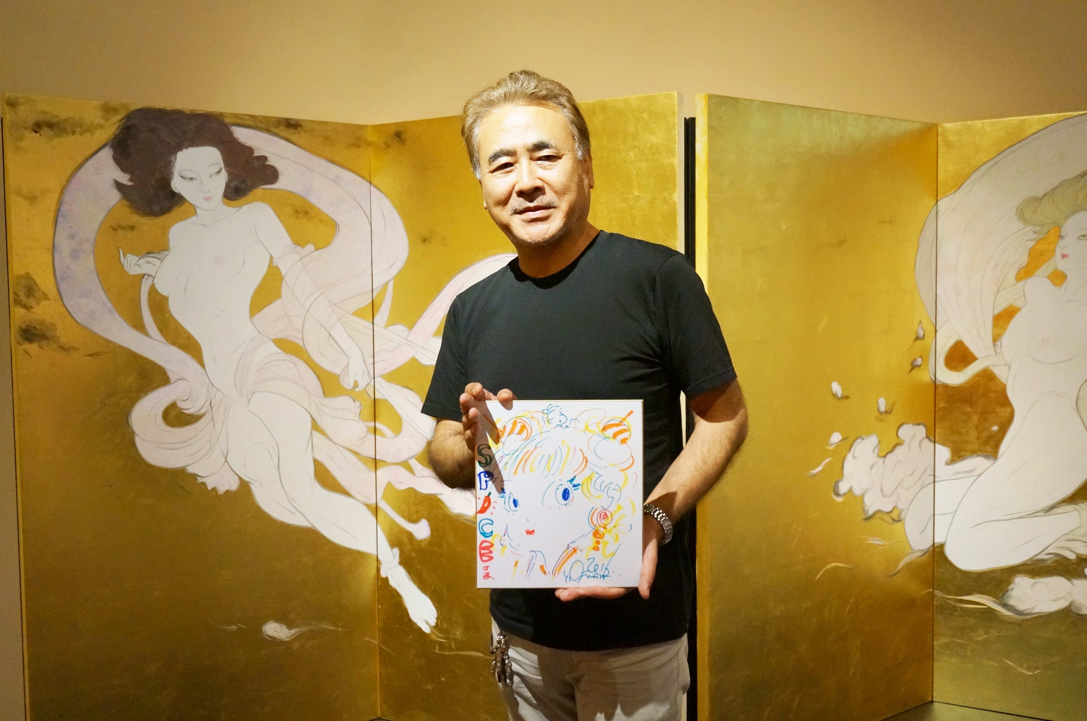 画像 天野喜孝展 天野氏が来場者と一緒にギャラリーを巡る Spiceへのオリジナル直筆イラストも の画像5 5 Spice エンタメ特化型情報メディア スパイス