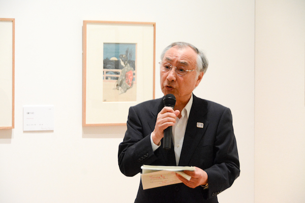 挨拶に立った千代田区の石川雅己区長