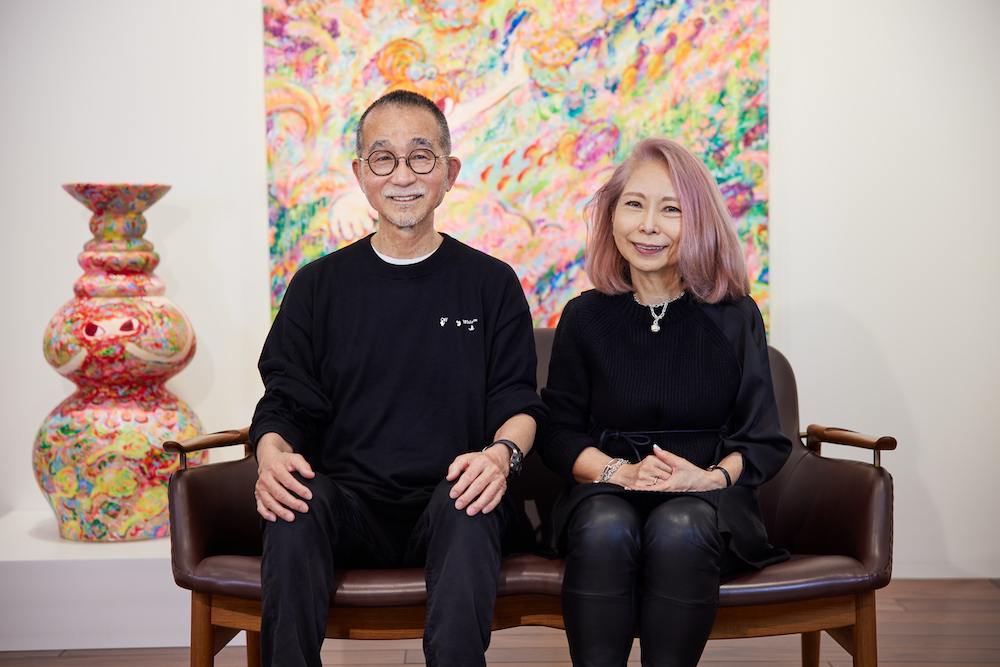 桶田俊二・聖子夫妻。ちなみに「WHAT MUSEUM」公式アプリをダウンロードして行くと、桶田夫妻自身による音声ガイドを無料で楽しめる！
