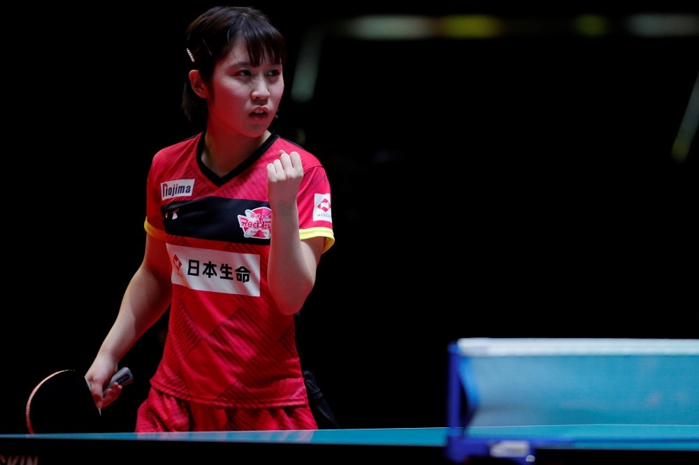 平野美宇（日本生命レッドエルフ所属） (c)T.LEAGUE