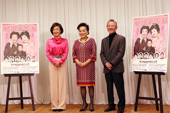 （左から）キムラ緑子、渡辺えり、齋藤雅文  