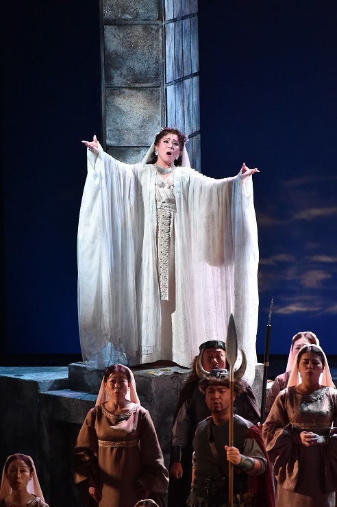 高評価を得たベッリーニ歌劇「ノルマ」での歌唱（2015.9.19 川西みつなかホール） (C)みつなかオペラ実行委員会
