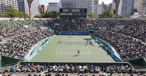 ITC靱テニスセンターで開催中の『大阪市長杯 2022 世界スーパージュニアテニス選手権大会』 Credit:Hiromasa Mano Osaka Mayor's Cup