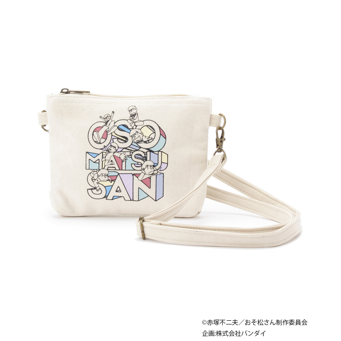 おそ松さん携帯ポーチ ￥2,990/ホワイト・ブルー系