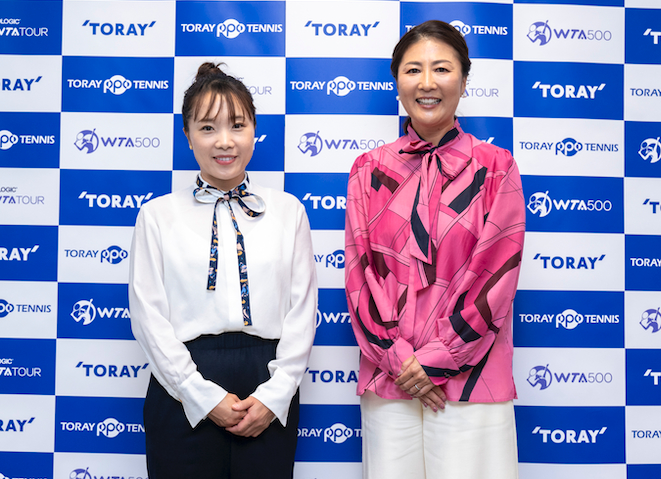 東レPPOアンバサダーの奈良くるみ氏と沢松奈生子氏