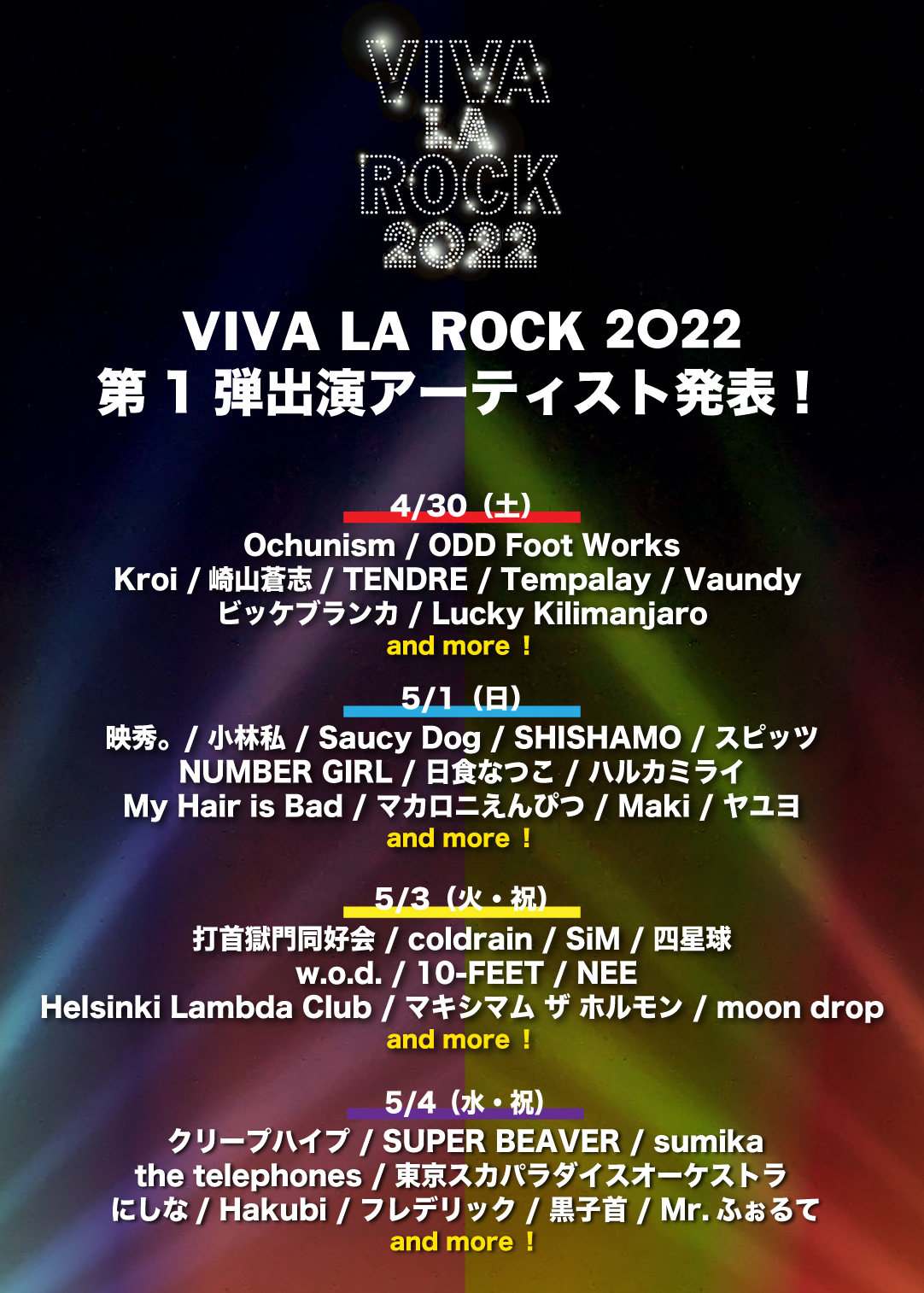 『VIVA LA ROCK 2022』