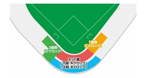 席種は内野指定席のみ