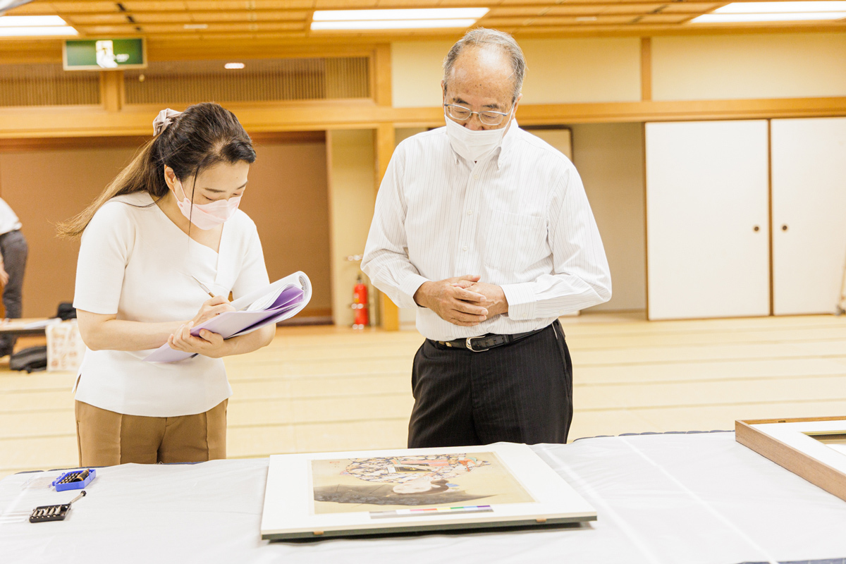 右から上薗四郎、植田彩芳子