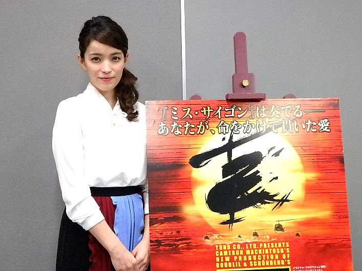 ミュージカル『ミス・サイゴン』合同取材会より知念里奈（撮影／石橋法子）