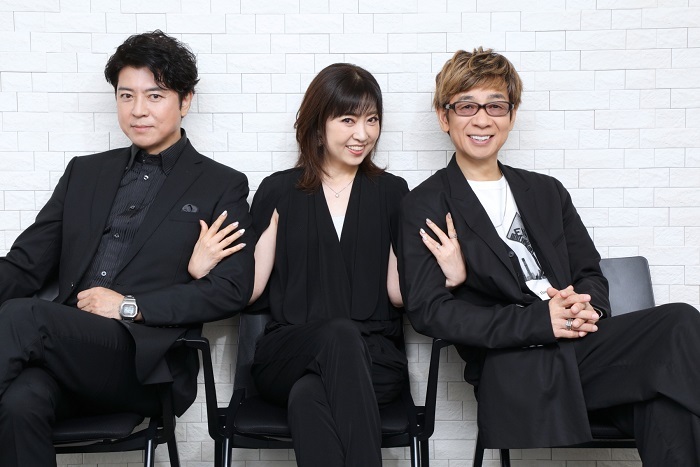（左から）上川隆也、林原めぐみ、 山寺宏一