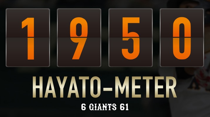 坂本勇人の安打数を掲示する『HAYATO-METER』