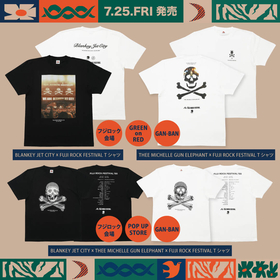 ミッシェル×ブランキー　フジロックTシャツ　Mサイズ　新品 ブランキージェットシティ ミッシェルガンエレファント フジ