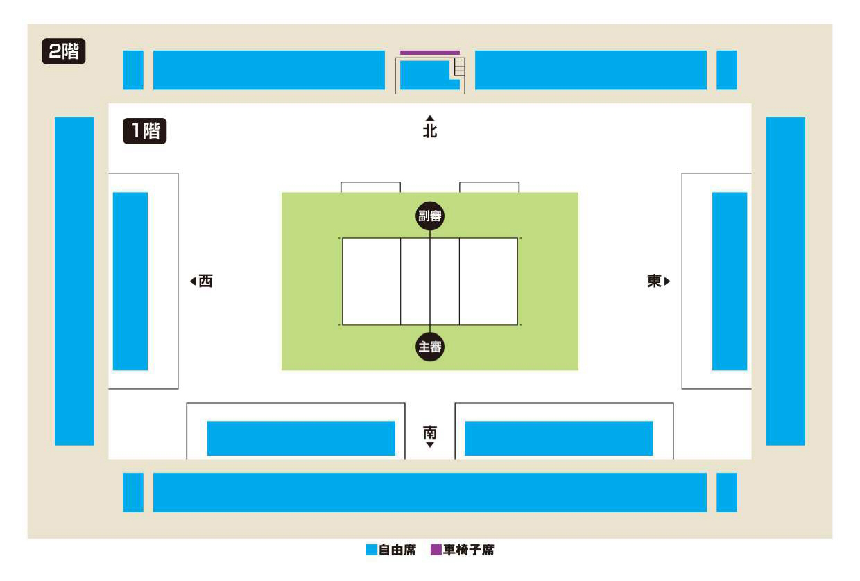 船橋アリーナの座席図