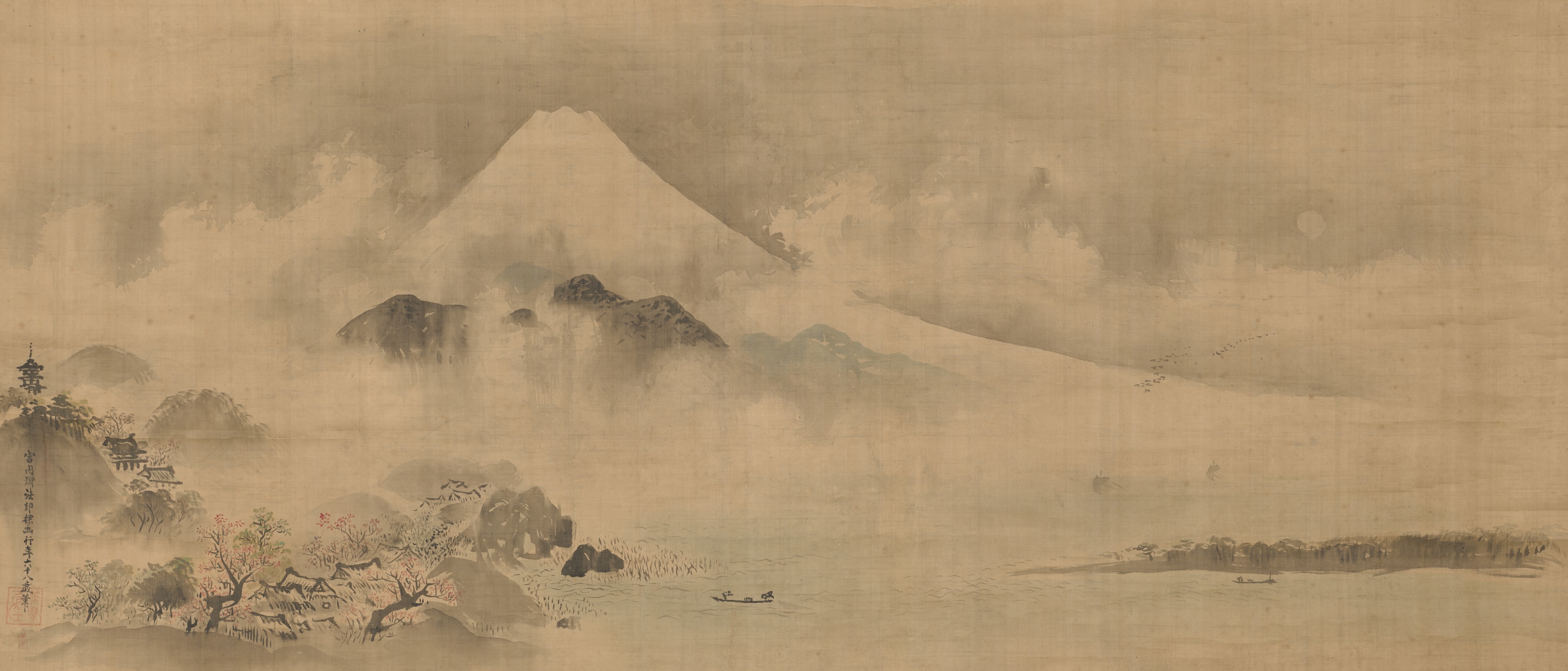 富士山図　狩野探幽筆　江戸時代（17世紀）　通期展示