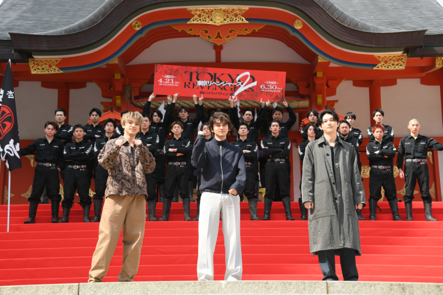 左から、山田裕貴、北村匠海、吉沢亮　『東京リベンジャーズ2 血のハロウィン編』決起集会