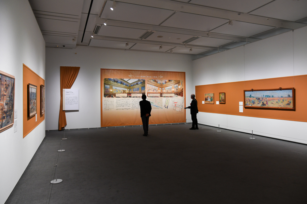 第4章の「アンリ・マルタンの大装飾画のための習作」の展示風景