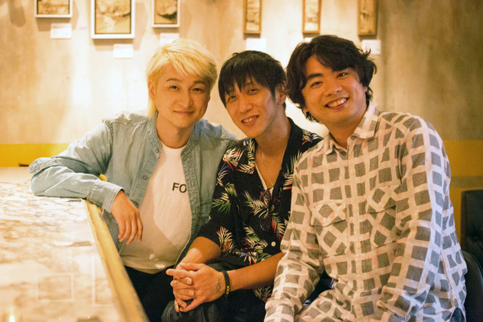 NAOTO、DEPAPEPE（徳岡慶也、三浦拓也） 　（撮影：敷地沙織）