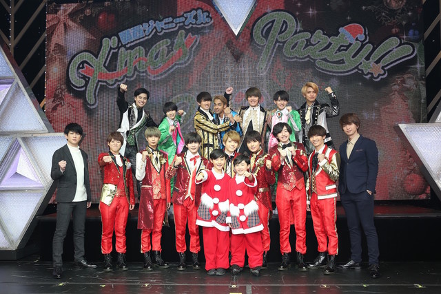 関西ジャニーズJr.「X'mas Party!! 2018」会見の様子。