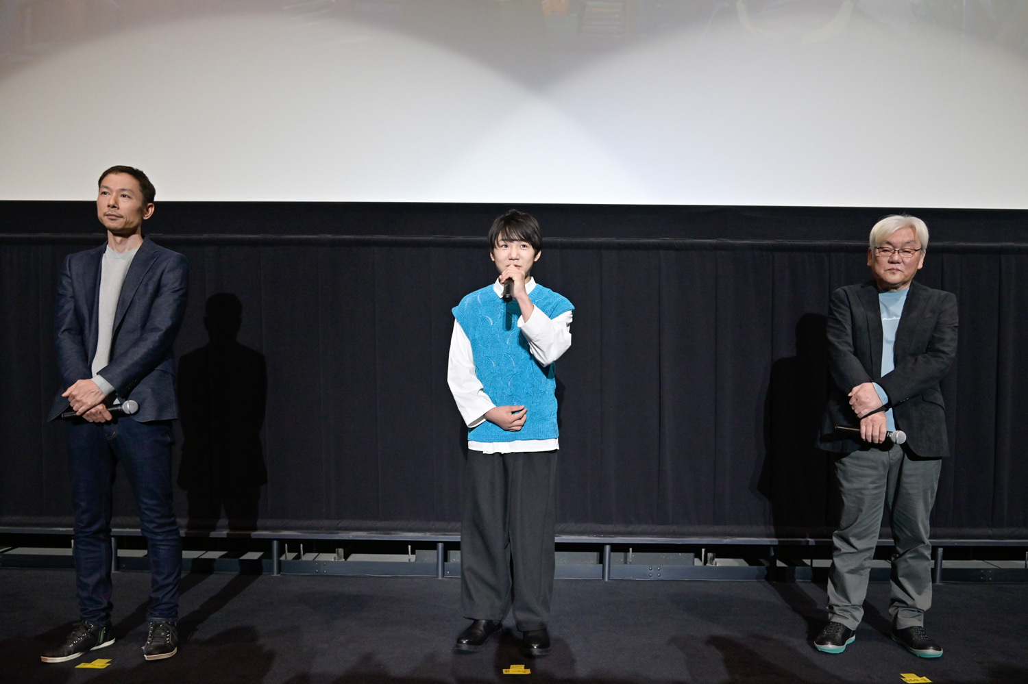 西村義明プロデューサー、寺田心、百瀬義行監督