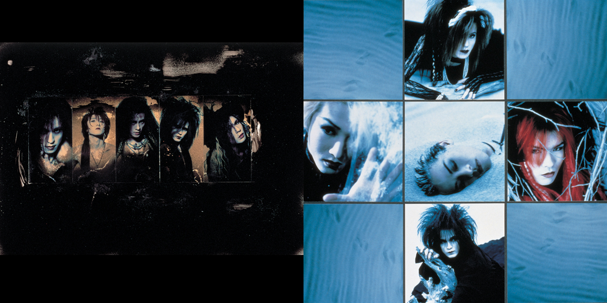 LUNA SEA（L⇒R：『IMAGE』1992年、『EDEN』1993年リリース時アーティスト写真）